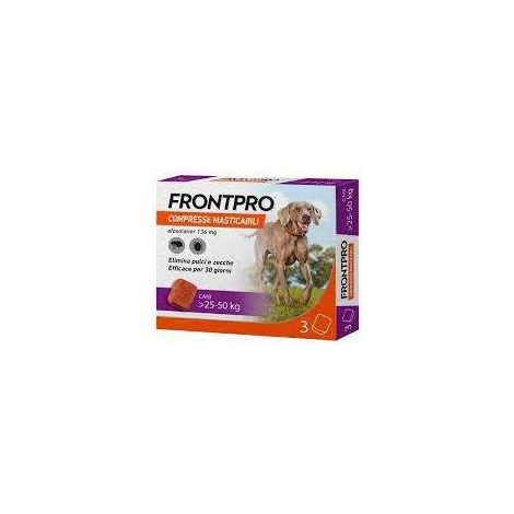Frontpro Compressa Masticabile Cani 25-50 Kg 3 Pz