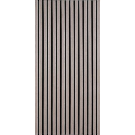 Randaco Akustikpaneel MDF Wandverkleidung Natur Akustik Wandpaneel Moderne Wandpaneele aus Holzfunier und Filz 120x60x2.1cm Walnuss
