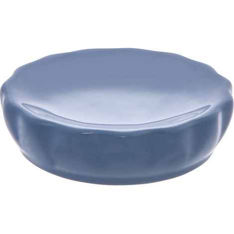 Jabonera colorama de cerámica, 11 cm de diámetro, azul - 5five