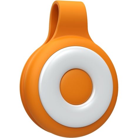 Wiederaufladbare magnetische LED-Ringleuchte, 5 Helligkeitsstufen, langlebiger 500-mAh-Akku, kompaktes Design 65 x 50 x 17 mm aus ABS-Silikon (Orange)
