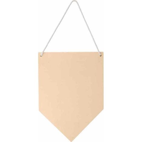 Fanion en bois à customiser - 15 x 21 cm