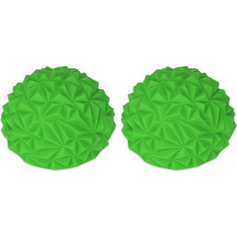 Ballon d'équilibre enfant - Demi-sphère gym et yoga antidérapante (2 pièces, vert)