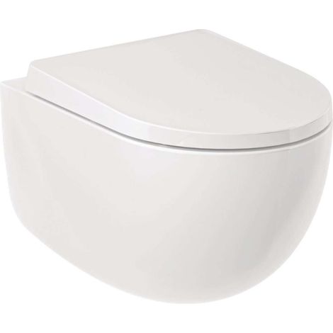 Kludi Resa D - WC suspendue, Rimless, Spiralflush, blanc brillant 24WCW0243 (1/2)