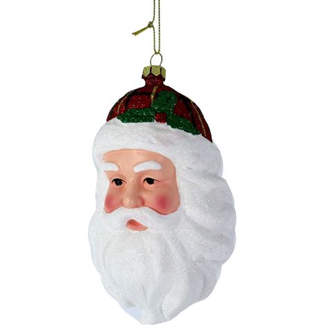 BABBO NATALE CON CAPPELLO ROSSO APPENDIBILE 9 ,1X6,8X13,3CM ADDOBBI ALBERO