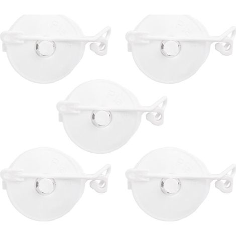 Crochets de traction pour plantes (lot de 5), outils de support rétractables pour jardinage et fleuriste, 6 x 4,5 x 1,2 cm, blanc (1/5)