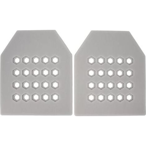 2 Pièces Plaque Balistique EVA Ultra-Léger Amovible Antichoc pour Gilet Pare-Balles Chasse, Gris (1/5)