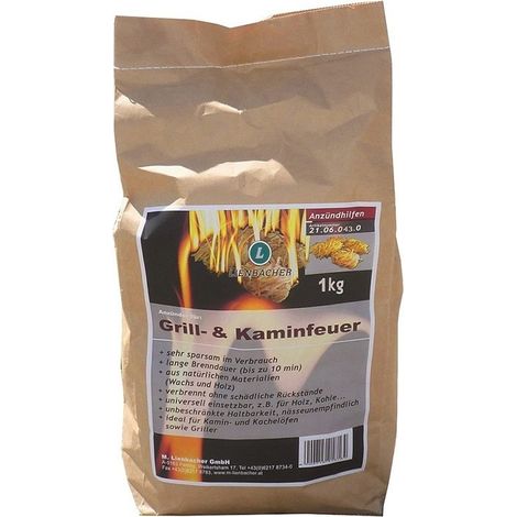 Sac d'allumes feux bio -1kgs env 80