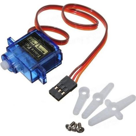 4Pcs Servo SG90 Modele Tourne 360° Mini Moteur 9g (1/3)