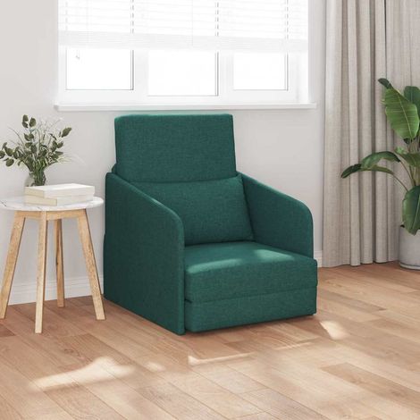 Fußboden Schlafsofa 2-in-1 Dunkelgrün 65x80x83 cm Stoff vidaXL564776 (1/5)