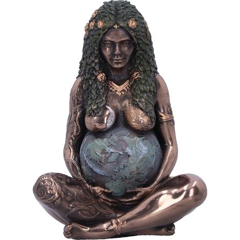 Figura artística de la Madre Tierra (Mini) 8,5 cm, Resina, Bronce (1/5)