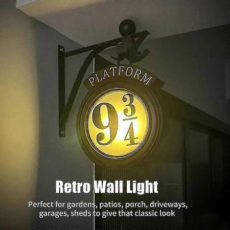 Platform 9 3/4 LED Hangende Wandlamp Harry Potter Zweinstein Nachtlamp (1/4)