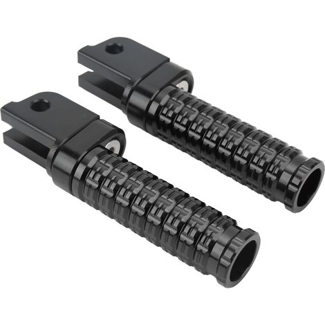 Paire de repose-pieds conducteur moto avant gauche et droit, supports de pédales de rechange pour Benelli Leoncino 500/800, noir (1/5)