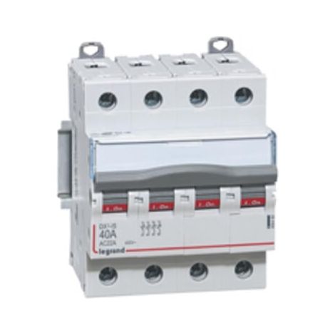 Interrupteur-sectionneur tétrapolaire DX³-IS 4P 400V - 40A - 4 modules - 406480