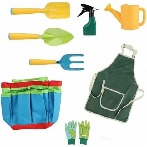 Outils de Jardin pour Enfants,Ensemble de Jardinage pour Enfants,Enfants Portables Outils de Jardin,Sac fourre-Tout Accessoires de Jardin, D&39outils jardin pour enfants extérieur Ensemble de jouets d (1/5)