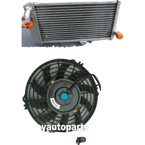 Radiador de aluminio, construcción robusta, mayor capacidad de refrigeración, ajuste perfecto para Yamaha YFZ450R y YFZ450X. (1/5)