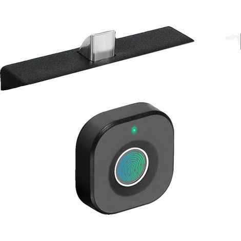 Serrure biométrique par empreinte digitale, matériau en ABS et alliage de zinc, déverrouillage en 0,5 seconde, capacité jusqu'à 20 empreintes digitales, clé USB de secours d'urgence, 365 jours de temp (1/5)