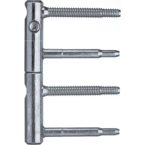 Türband ANUBA 3-DIM 2-tlg. Bolzen 60 mm, Bandhöhe 112mm, ø 15mm, verzinkt silber (1/3)