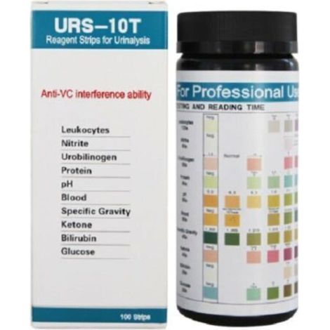100 Urs-10T Reagenz-Urinteststreifen, 10-Parameter-Urinteststreifen