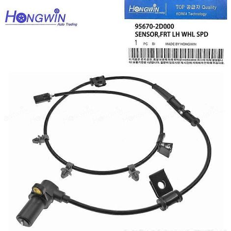Capteur de vitesse ABS avant/arrière compatible avec Hyundai Elantra et Kia Cerato L4 2.0L (2001-2006) - Références : 95670-2D050, 95670-2D100, 95680-2D000, 95680-2D100 (avant gauche) (1/5)