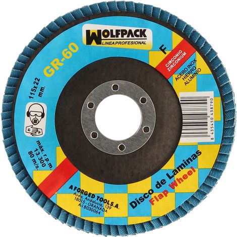 Disco lamellare abrasivo per smerigliatrice ø 115 mm. grana 60 disco lamellare in acciaio, disco abrasivo in acciaio inox, disco lucidante in acciaio, disco lucidante in acciaio (1/3)