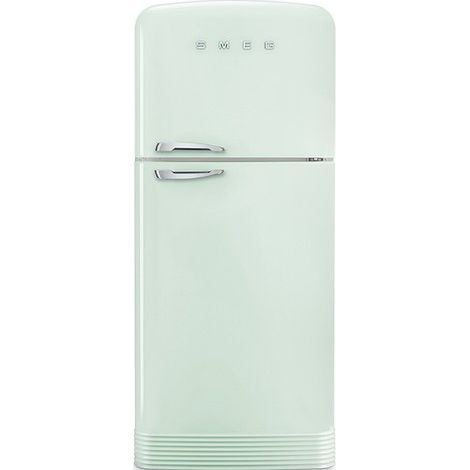 Smeg 50's Style FAB50RPG5 Verde pastello Made in Italy. Capacità netta totale: 524 L. Cerniera porta: Destra, Tipo di display: LED. Classe climatica: SN-T, Emissione acustica: 41 dB. Capacità netta... (1/4)