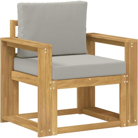 2 Stück Outdoor-Sofagarnitur Polyester Weiß und Hellgrau vidaXL