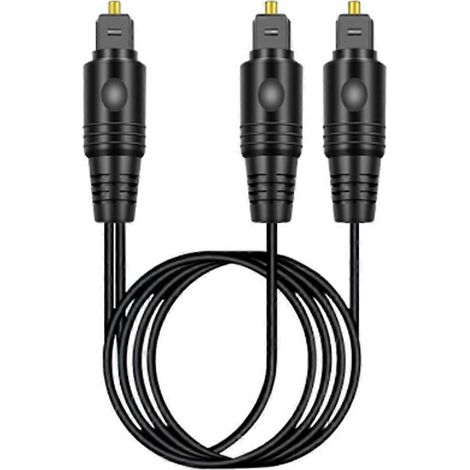 Câble à fibre optique audio numérique 1/2", câble de connexion carré à carré pour amplificateur de puissance numérique, câble à fibre optique audio (1/5)