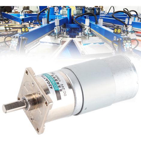 24-V-Gleichstrom-Miniaturgetriebemotor mit Halterung XD-42GA755+, langsam laufender Getriebemotor (vorwärts und rückwärts), 150 U/min (1/5)