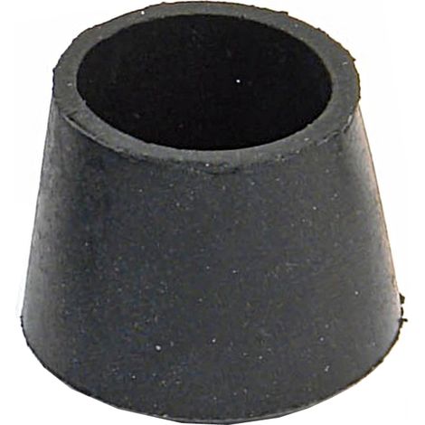 Embout enveloppant caoutchouc noir diamètre 20mm - AVL - 37120