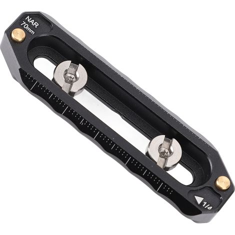 Rail de sécurité à dégagement rapide en aluminium antidérapant et anti-perte avec vis 1/4 pouce pour pince, poignée supérieure, poignée latérale, cage pour caméra (1/5)