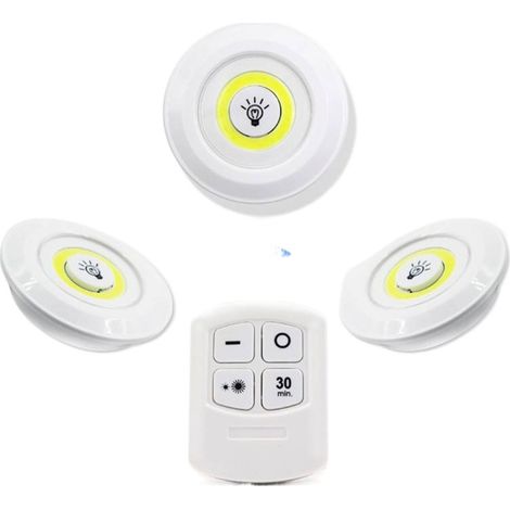 Veilleuse à piles COB avec télécommande et capteur tactile pour Lampe (1/5)