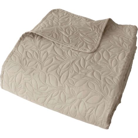 Couvre-lit en microfibre 240x220 cm – Imprimé floral – Souple et facile d'entretien – Garnissage 100% polyester – Enjoy Home
