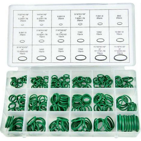 270 Stück Klimaanlage HNBR O-Ringe Auto Auto Reparatur Werkzeuge Gummi Auto Klimaanlage Kältemittel Ring Sets Auto Zubehör