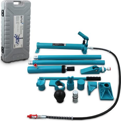 Bituxx Hydraulisches Ausbeulwerkzeug Set PKW KFZ Karosserie Werkzeug bis 10T / 10000kg