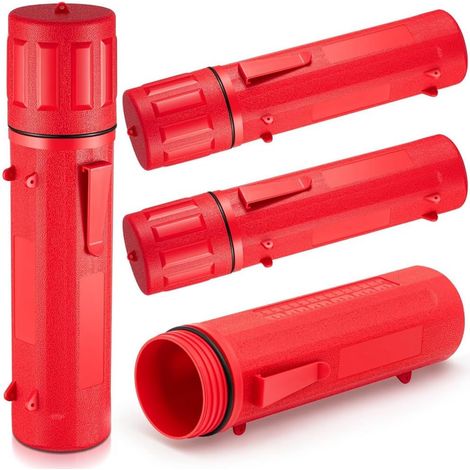 4 Tubes de Rangement pour Tiges D'Électrodes 14 Pouces Stockage de Tiges de Soudage Conteneur de Tiges de Soudage Étanche à L'Air Rouge (1/5)