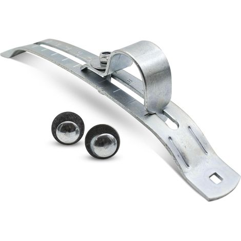 Soporte para guardabarros de remolque Paquete 1 Montaje para guardabarros 342 x 40 x 90 mm Acero galvanizado Accesorio para coche Para montaje de guardabarros, protector de guardabarros para cam (1/5)