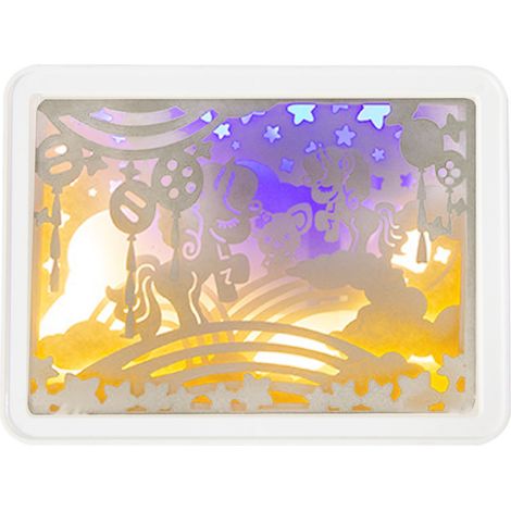 Lampe 3D en papier découpé, lumière chaude douce, romantique, USB ou batterie, pour chambre, bureau, fête, type 2 (interrupteur manuel) (1/5)