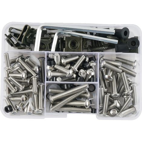 Tornillo para carenado de motocicleta, material de aluminio, compatibilidad universal, acero inoxidable 304 (1/2)