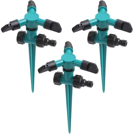 Gartensprinkler, 3er Set Automatic Bewässerungssysteme Tropfbewässerungssystem Gartenbewässerungssystem Bewässerungssystem für Garten, Rasen, Feldbewässerung (1/4)