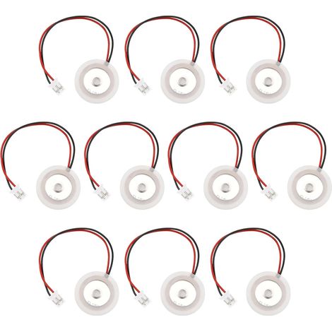 Create idea Lot de 10 humidificateurs à ultrasons de 16 mm - Kit de fabrication de brume 5um en céramique - Accessoire pour humidificateur en silicone - Pièces de film - Transducteur (1/5)