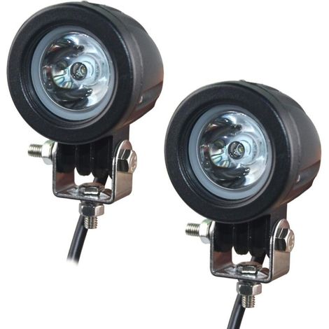 Motorrad-LED-Scheinwerfer, ERICKSEN-TECH 2-Zoll 10W LED-Arbeitsscheinwerfer, LED-Arbeitsscheinwerfer, Motorrad-Zusatzscheinwerfer, 3600LM 6500K 12V IP68 für ATV, Motorrad-LED (2 Stück)