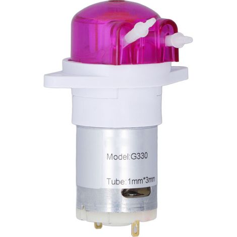 Pompe péristaltique 12V DC, 5000 RPM, Débit 12 mL/min, pour Tubing 1mm ID/3mm OD, Étanchéité Optimale pour Dosage Micro-Liquide (1/5)