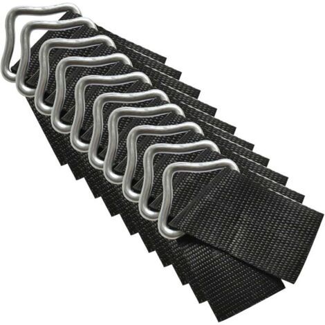 royaluxe-Boucle Triangle Trampoline, 10pcs Anneaux Triangle Boucle V-Rings, Haute Résistance à l'érosion Boucle Triangle en métal pour Réparation de Remplacement de Trampoline (1/5)