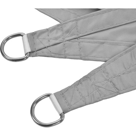 Voile d'ombrage anti-UV 3 x 3 x 3 mètres - Voile d'ombrage d'extérieur en polyester de forme triangulaire pour jardin et piscine (1/5)