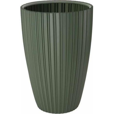 Vaso di fiori - GIARDINO ID - Elegante - 40 x 58 cm - Per giardini, balconi o interni - Verde lime (1/4)