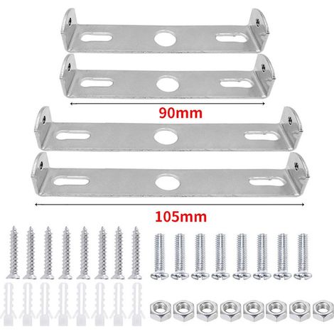 4 Pièces Support de Fixation Plafonnier 90mm/105mm Luminaires Support de Plaque de Plafond Plaques de Lampe de Plafond pour Plafonnier (1/5)