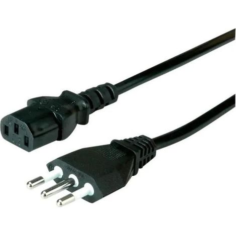 Cable alimentación value 1.8 m negro 250 voltios