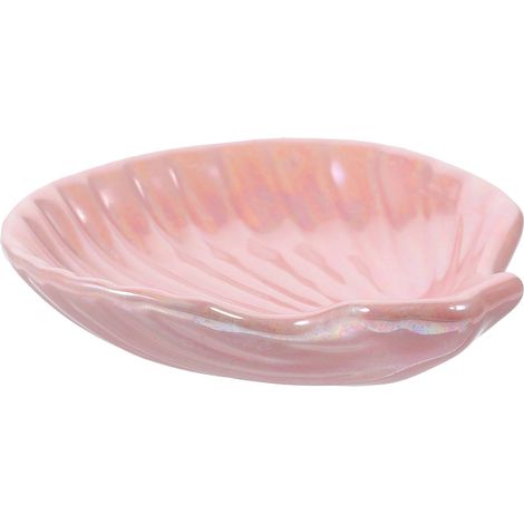 plat à bijoux en céramique en forme de coquillage aux bords (1/5)