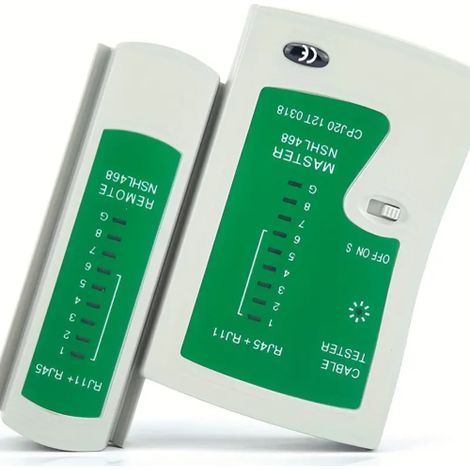 tester cavi di rete Lan telefonico RJ45 RJ11 network Ethernet + custodia (1/3)