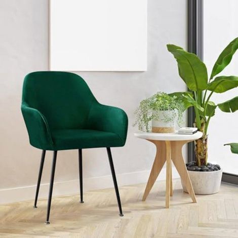 Ensemble de deux housses de fauteuil modernes en velours, convenant à la salle à manger et à la cuisine (1/5)